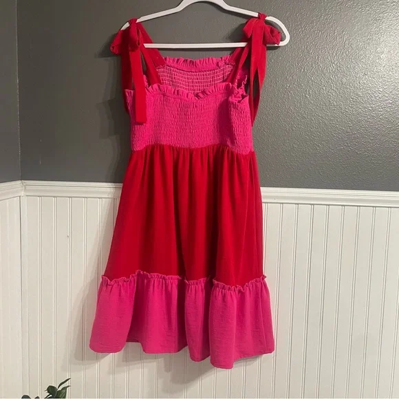 Pink and Red Dress - Picture 2 of 4